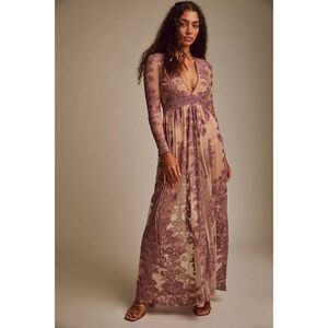 Free People x For Love & Lemons Temecula Maxi Lace Dress $298